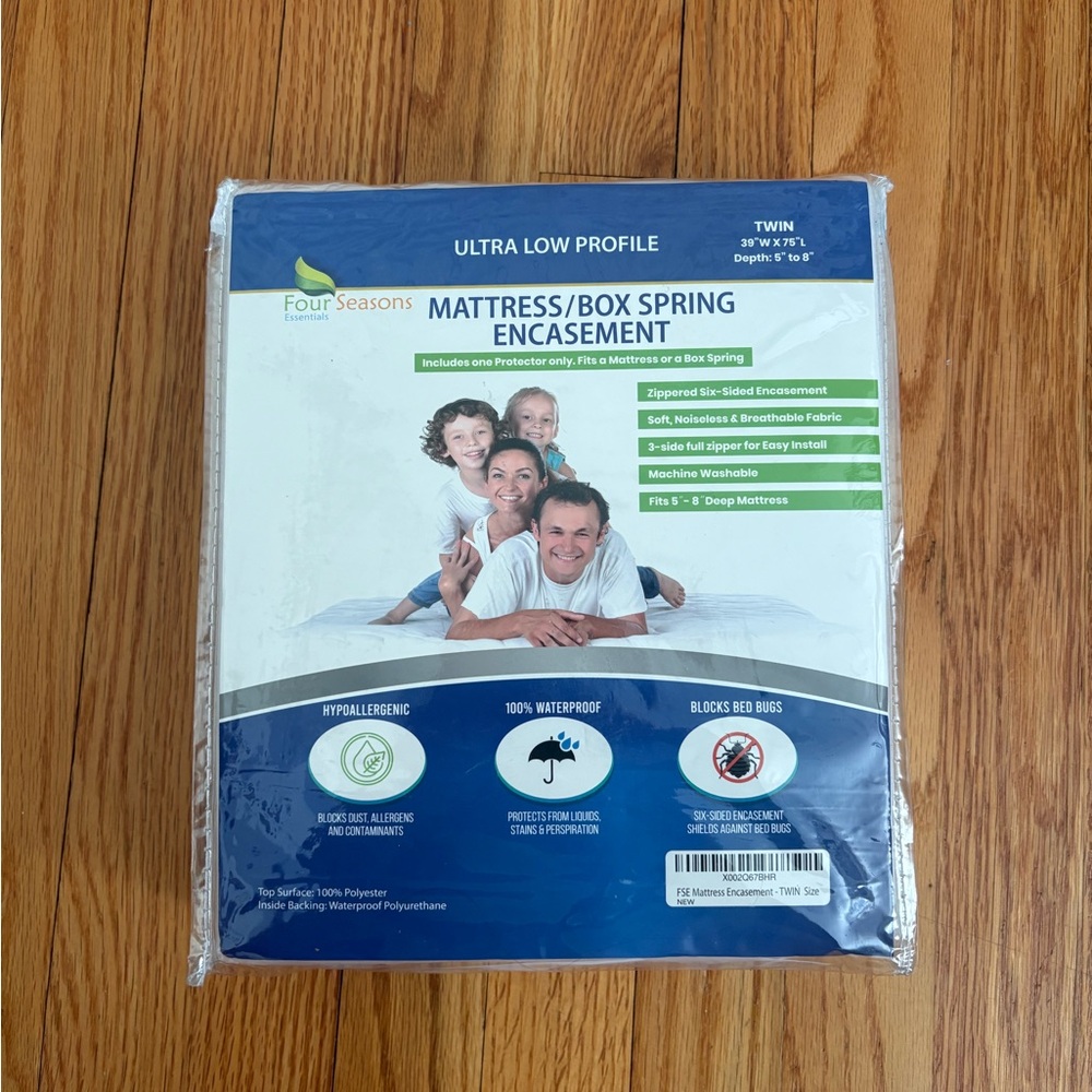 White Mattress/Box Spring Encasement
